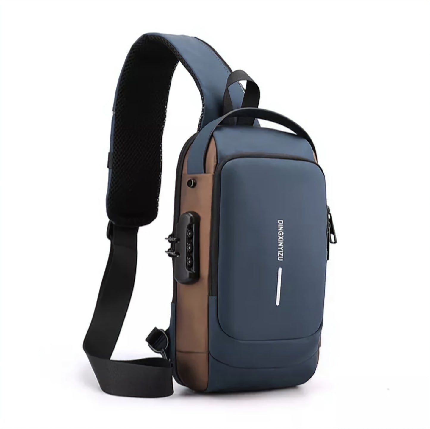 Chest Bag for Men Crossbody Bag Waterproof USB Shoulder Bag Anti-Theft Travel Messenger Chest Sling Pack Fashion Luxury Designer