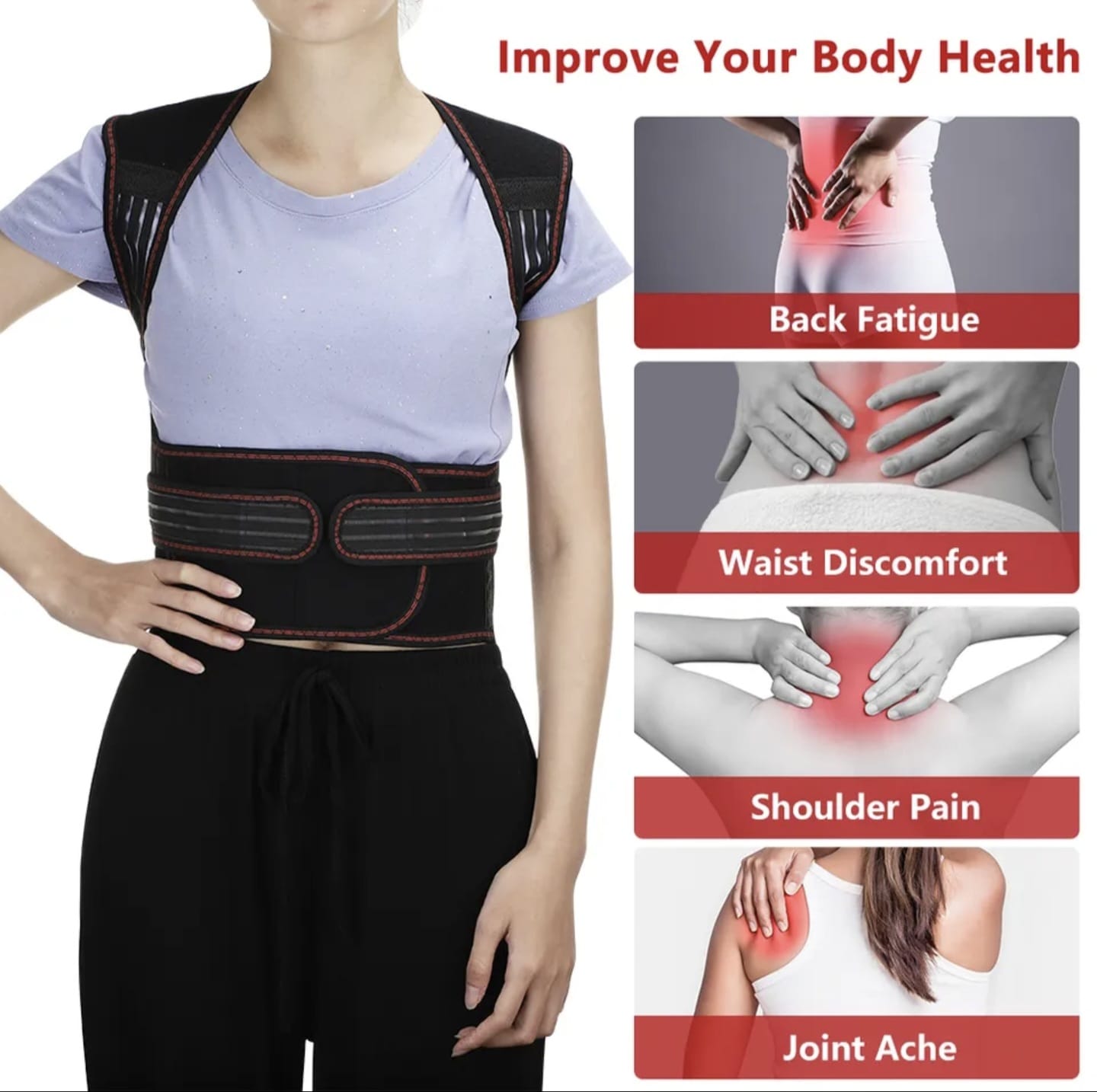 Magnetic Therapy Back Support Belt