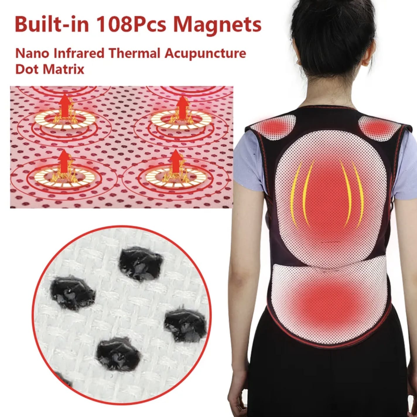 Magnetic Therapy Back Support Belt