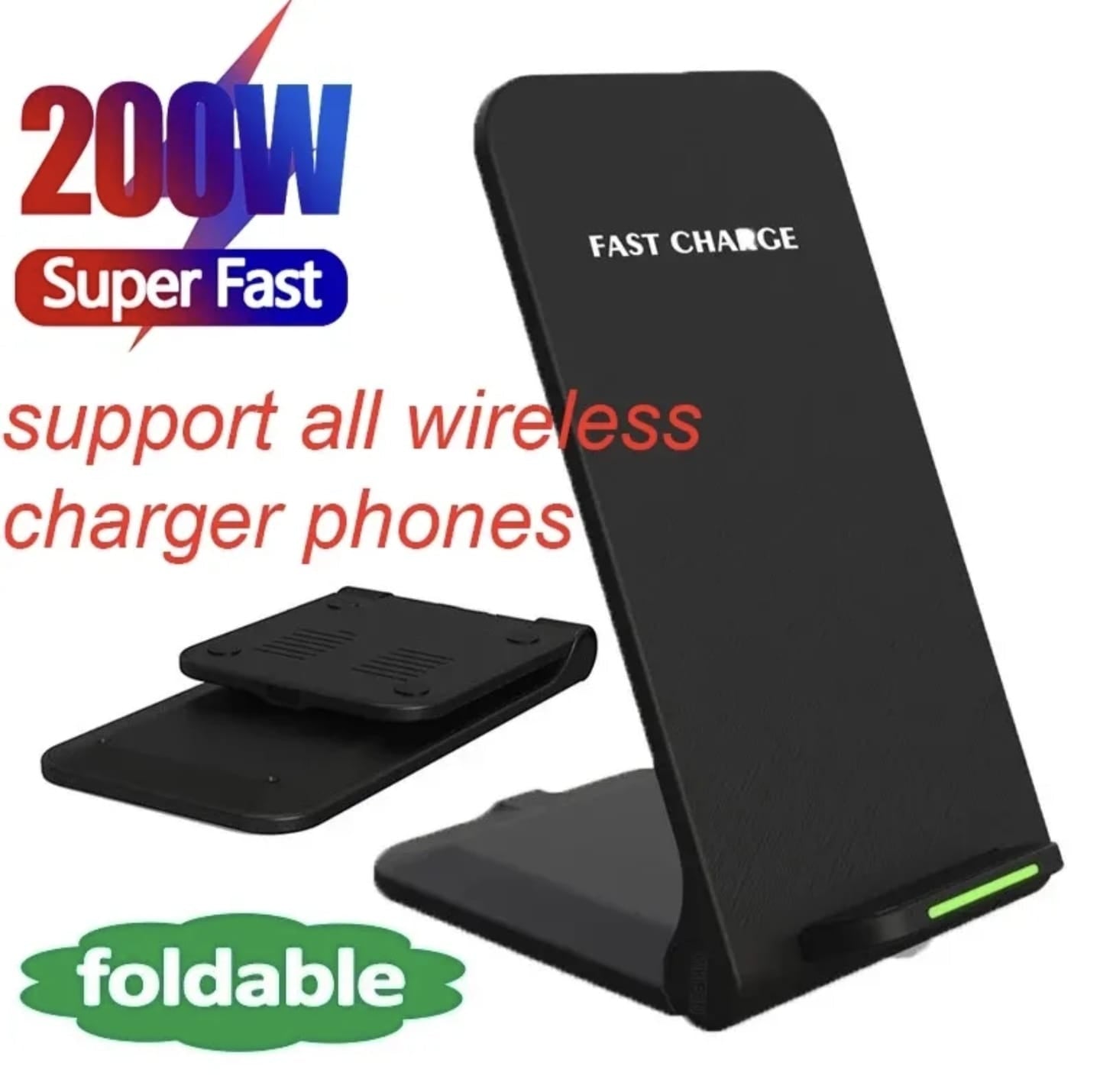 Wireless Charger Stand Pad For Iphone Samsung