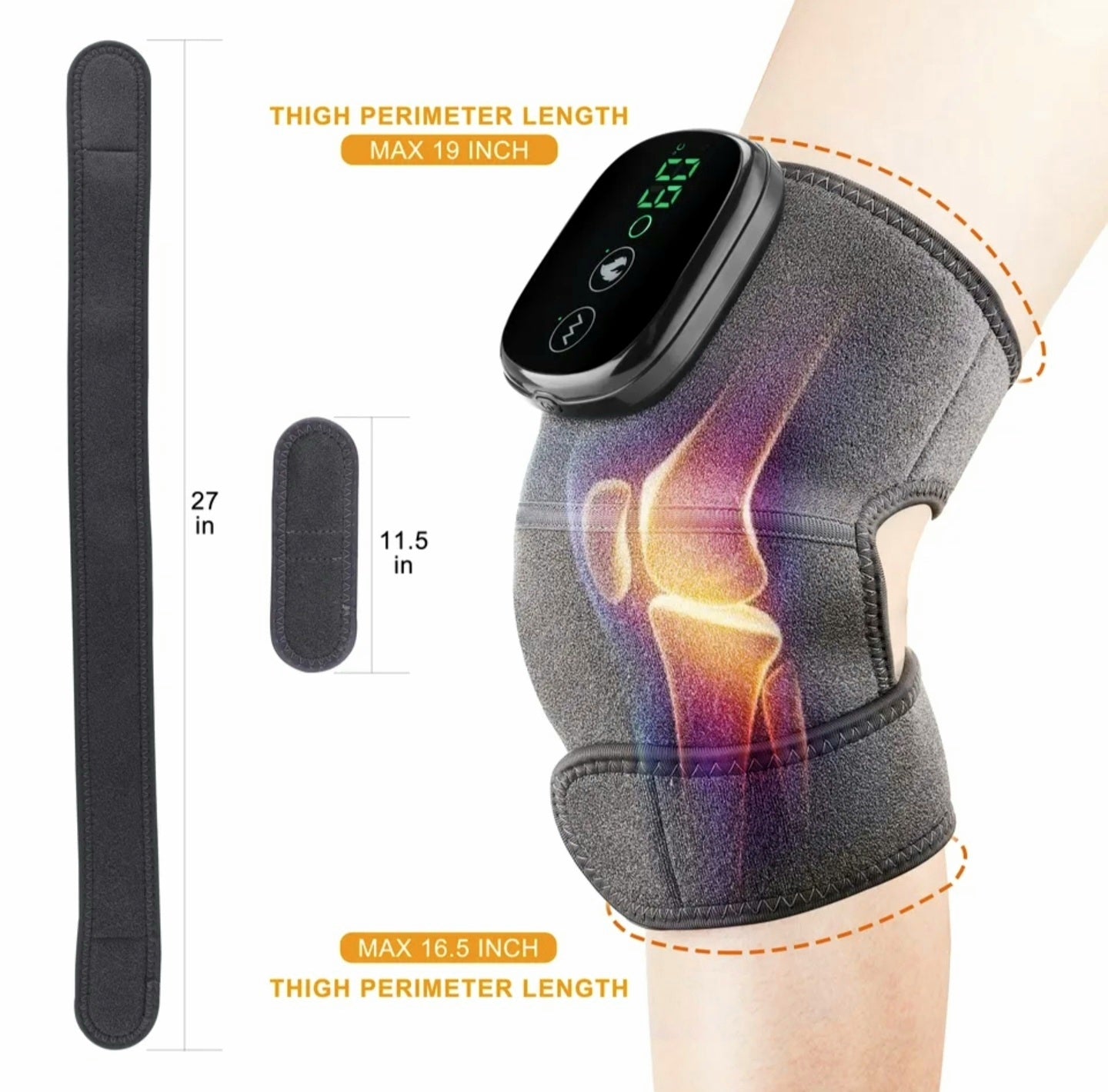 Electric Heating Therapy Knee Elbow Massager Leg Joint Vibration Electric Heating Pads for Arthritis Knee Shoulder Pain Relief