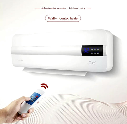 Energy-saving Wall Air Conditioner And Heater Fan Home Air Conditioning Dormitory Timing Free Installation Remote Control