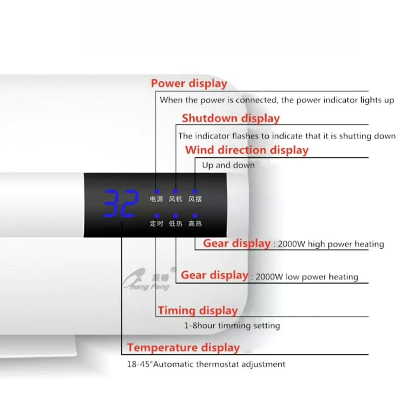 Energy-saving Wall Air Conditioner And Heater Fan Home Air Conditioning Dormitory Timing Free Installation Remote Control