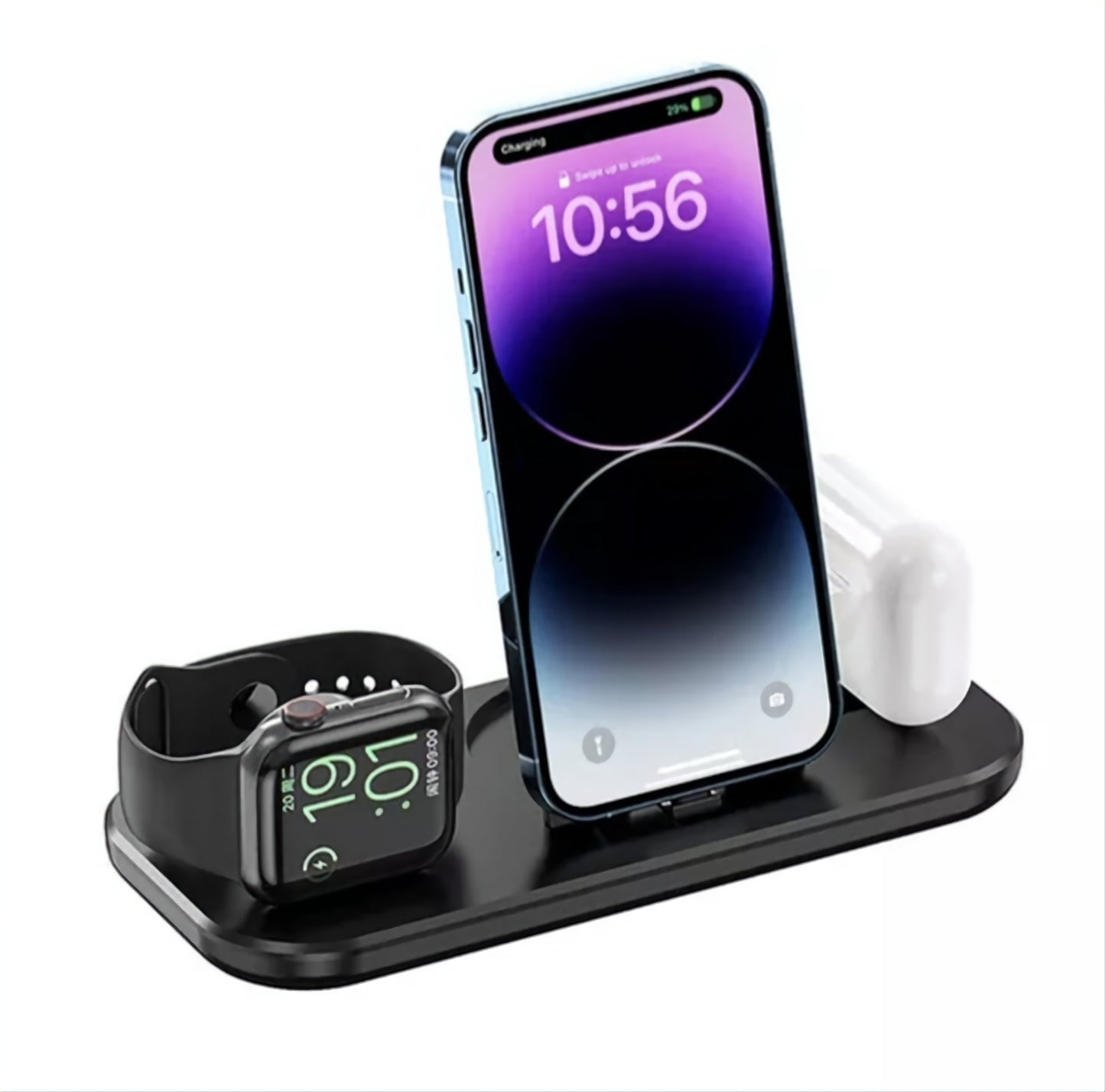 3 in 1 Wireless Charger Foldable Fast Charging Station for iPhone 14 13 12 11 Pro Max X XS XR 8 Plus Apple Watch 8 7 Airpods Pro