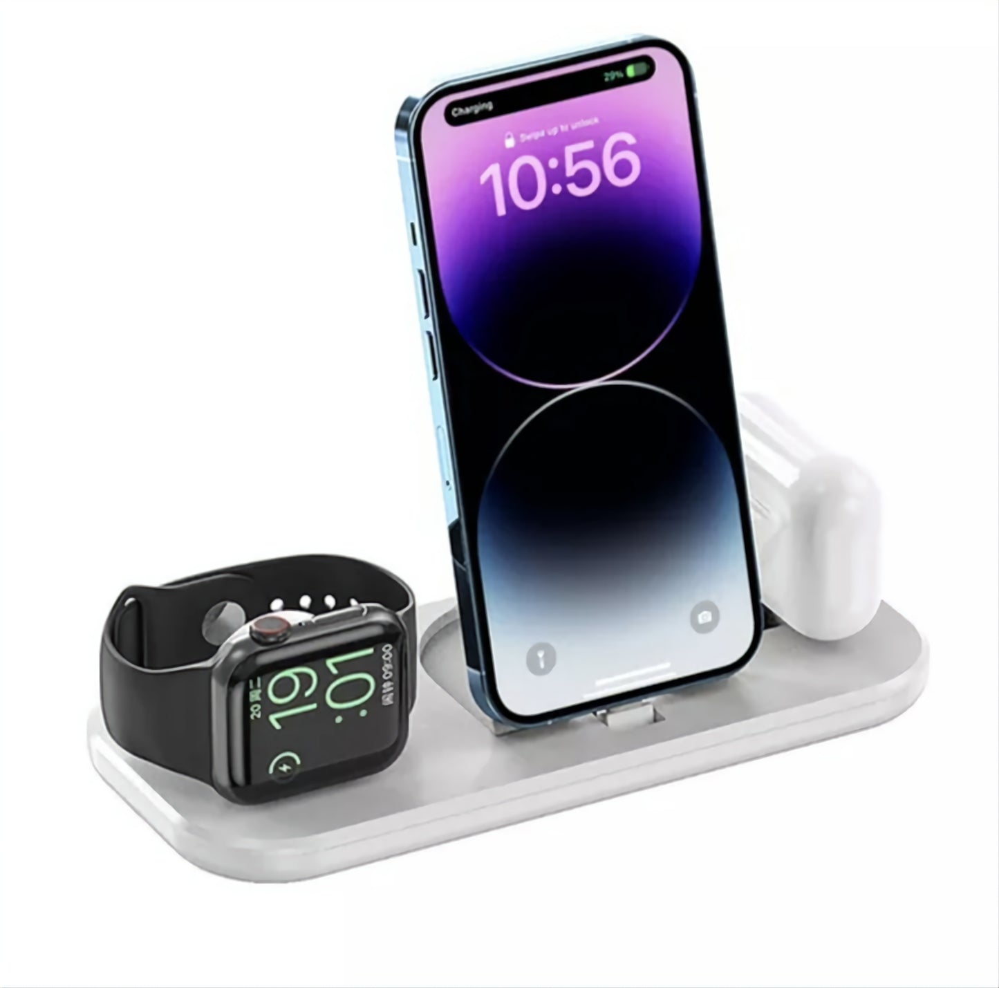 3 in 1 Wireless Charger Foldable Fast Charging Station for iPhone 14 13 12 11 Pro Max X XS XR 8 Plus Apple Watch 8 7 Airpods Pro