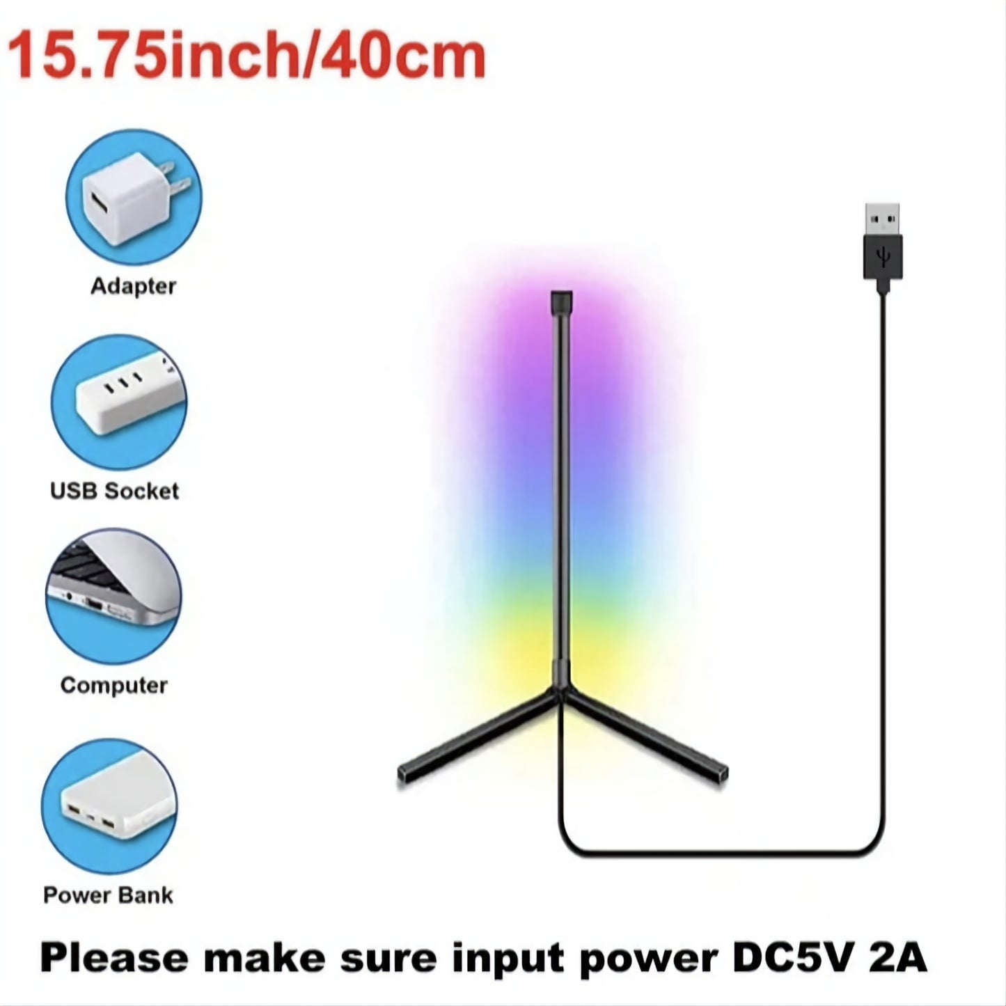 Smart Tuya Corner Floor Lamp 120cm Modern Stand Bedside Lamp Dimmable RGB LED Mood Lighting for Bedroom Living Room Decoration