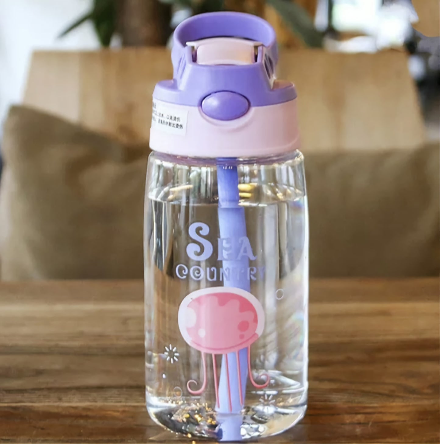 480ML Kids Water Sippy Cup Creative Cartoon Baby Feeding Cup with Straws Leakproof Water Bottle Outdoor Portable Children's Cups